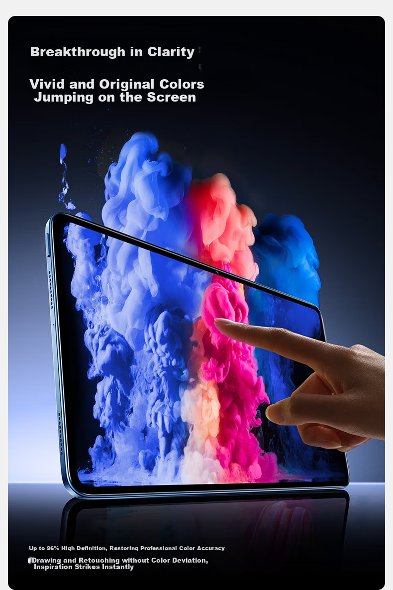 Shanmo Tempered Glass Screen Protector for VivoPad5 Pro/iQOO Pad5Pro/2Pro Tablet, 13-Inch 2025 Soft Light Version Full Coverage HD Clear Screen Protector with Dust-Free Installation Box 11