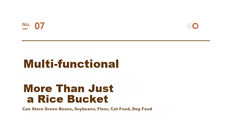 SUPOR Push-Lid Rice Container Food Storage Airtight Moisture-Proof Large Capacity Storage 20 Jin KG20AK10 7