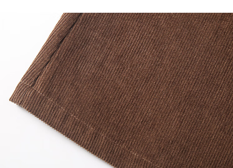 Demana Pure Cotton Corduroy Winter Elegant Elastic Waist Pocket A-Line Skirt Slimming Petite Women's Midi Skirt 4