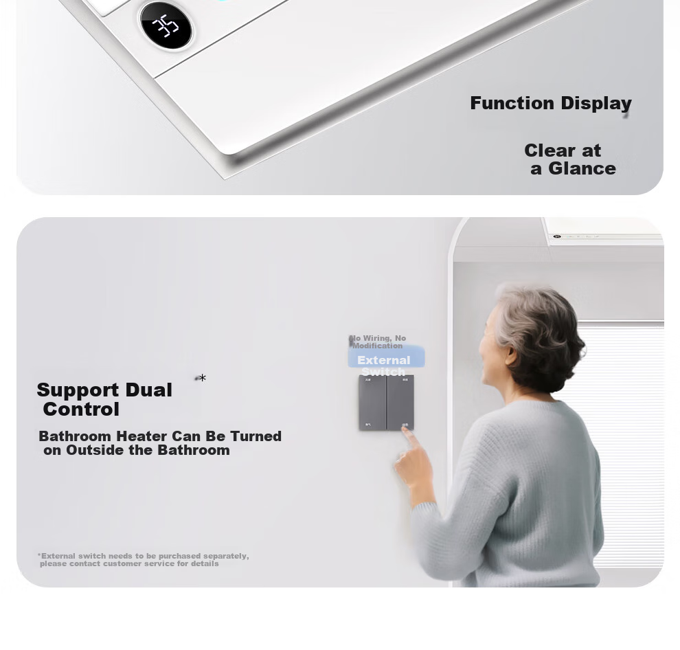 AUPU [Consult Customer Service for Better Deals] Smart Series AI Human-Sensing Constant Temperature Deodorizing Warm Air S2-Air 37