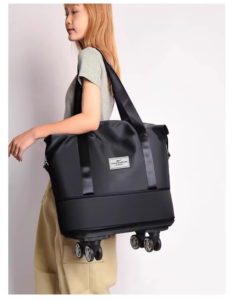 Huili Universal Wheel Suitcase, Travel Bag for Women with Large Capacity, Carry-On Luggage for Men, with Wheels, Wet And Dry Separation Storage Bag 16