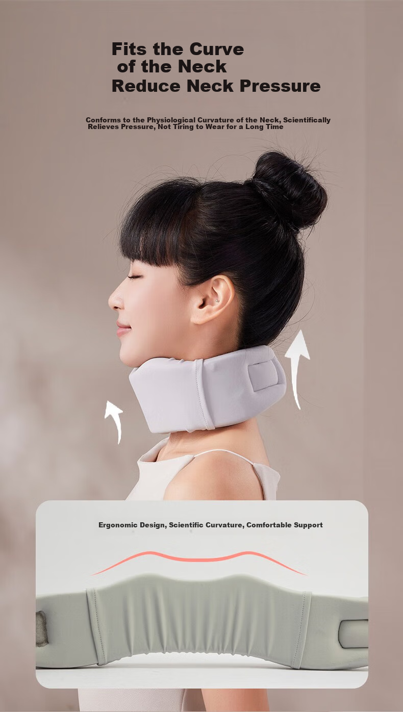 Jiancheng Home Neck Massager, Portable Head And Neck Massager Pillow for Office Use, HU2 Gray 2