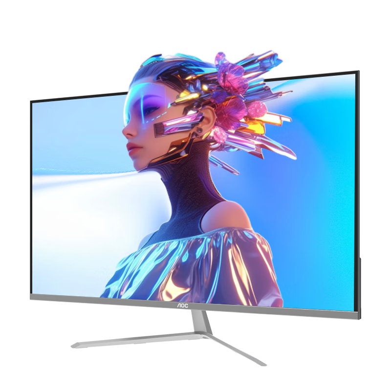 AOC 31.5-Inch 4K Ultra HD VA HDR Low Blue Light Flicker-Free Factory Color Calibration Three-Sided Micro-Edge Energy-Efficient Ultra-Thin Mac Mini Office Computer Monitor U32V11N