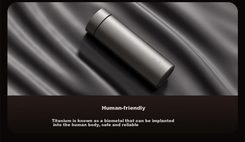 Fuguang Insulated Mug, Titanium Cup with Tea Infuser, Water Bottle for Men And Women, Pure Titanium Teacup, Outdoor Gift Box, Pure Titanium Thermos Cup 5