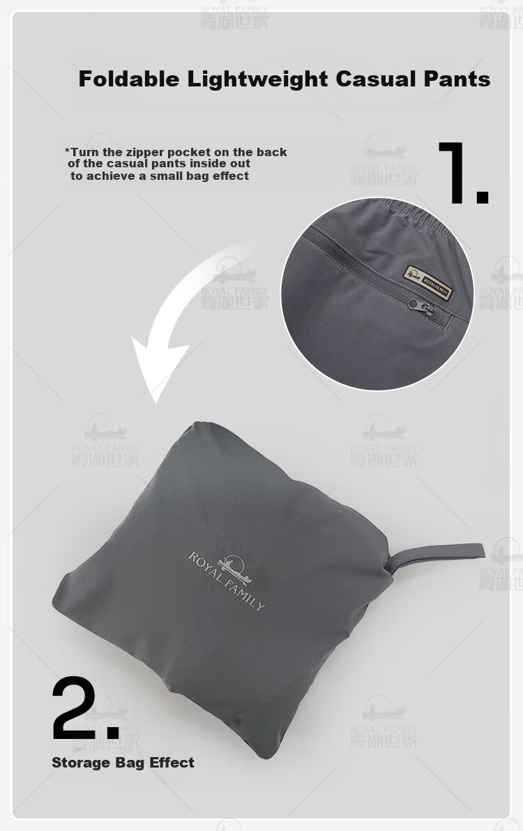 Xiahushijia Straight-Leg Pants for Men, Lightweight, Elastic, Breathable, Casual Trousers, 199A/C Black Long Pants, Size 31 4