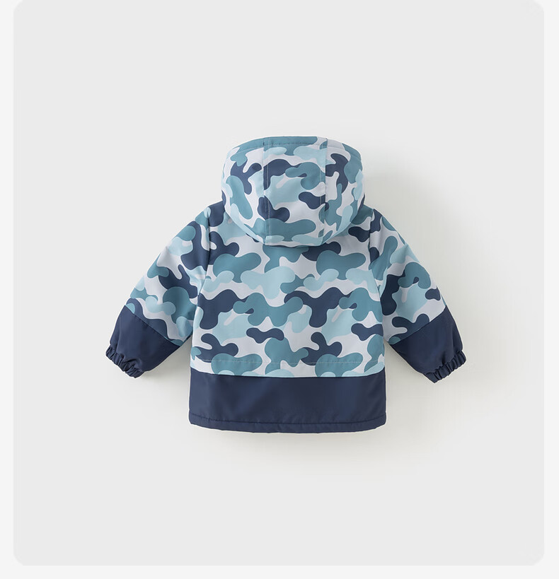 DAVE & BELLA Kids Camouflage Jacket Boys Three-Proof Breathable Autumn Windbreaker Baby Coat 2