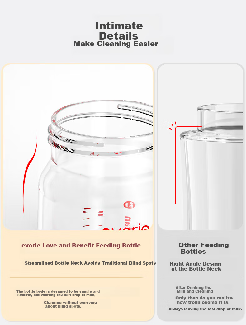 Evorie Straw Bottle for Ages 1-3 Direct Drinking Cup, Baby Glass Bottle for 12 Months And Above, 300ml with Handle And Gravity Ball 3