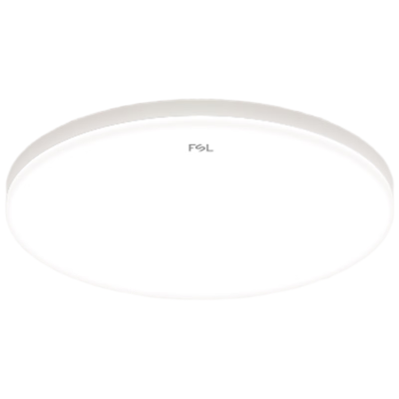 Foshanzhaoming (FSL) Full Spectrum LED Tri-Proof Ceiling Light, Ultra-Thin Balcony Light, IP40 Moisture-Proof Dust-Proof Insect-Proof, Simple Hallway Energy-Saving Lamp, 12W Cool White (6000K)