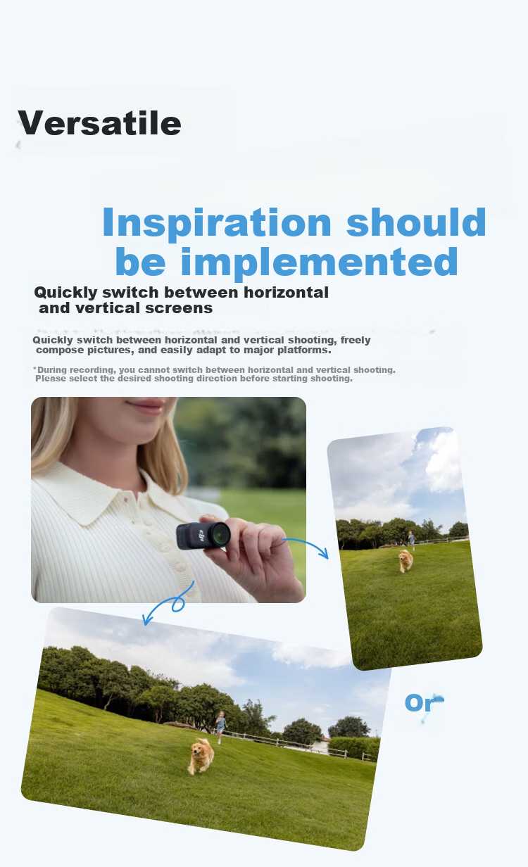 DJI Osmo Nano Standard Kit (128GB), Action Camera with Free-View Wearable Camera for Vlog, Cycling, Family Activities, Pet Photography, Sports Camera, Thumb Camera 12