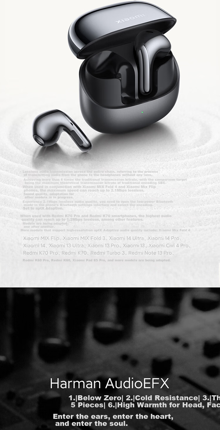 MI Buds 5 [Lei Jun's Choice] Noise-Cancelling Earphones Semi In-Ear Bluetooth Headphones Compatible with Android And Apple Phones (Snow White) 5