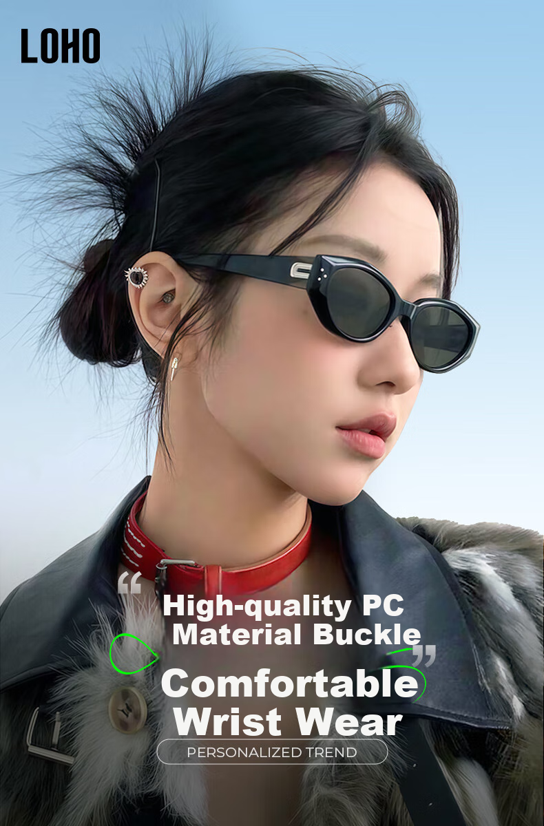 LOHO New Cat-Eye Sunglasses for Women, Small Frame GM Sunglasses, Retro Fashion DADA UV Protection Glasses for Me 1