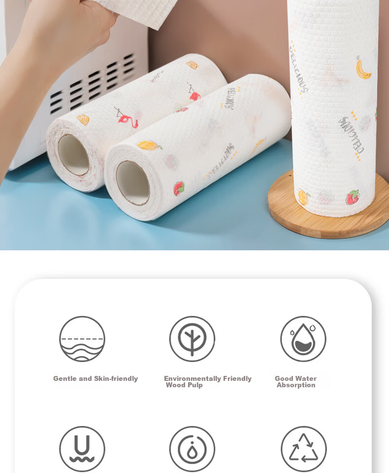 CHUSHE Household Cleaning Cloths 30x40cm 5-Pack Thickened Absorbent Lint-Free Cleaning Towels 4