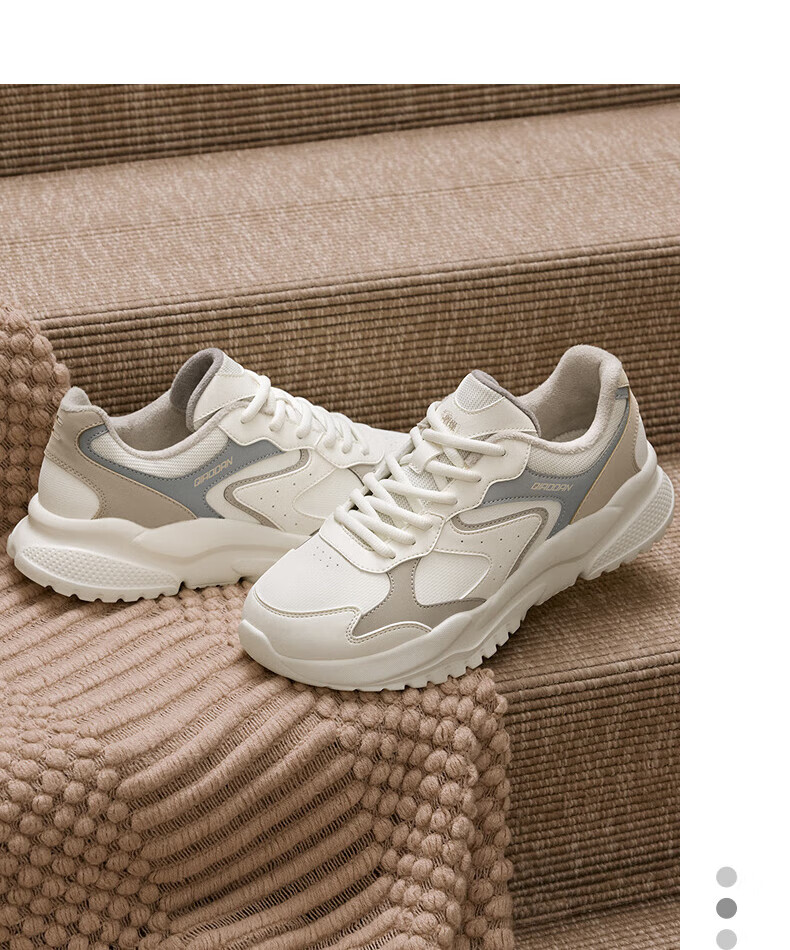 Jordan Little Millennium Women's Sneakers Fleece-lined Casual Retro Dad Shoes Lightweight Thick-soled Height-increasing Running Shoes for Women 26