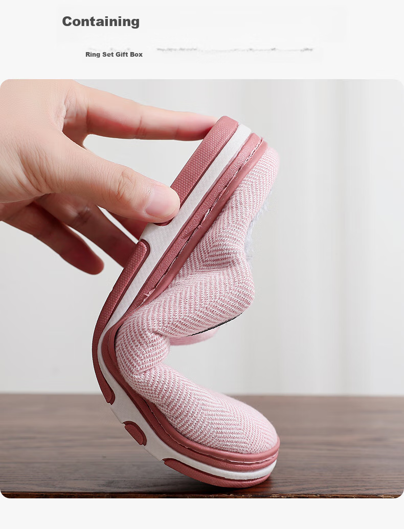 GUOLUOFEI Spring Men's Indoor Home Slippers for Women And All Seasons, Extra Large Size, Pink, Size 36-37 6