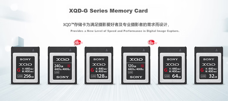 SONY 120GB XQD Memory Card G Series QD-G120F, 4K Video Recording, Read Speed 440MB/s, Write Speed 400MB/s 6