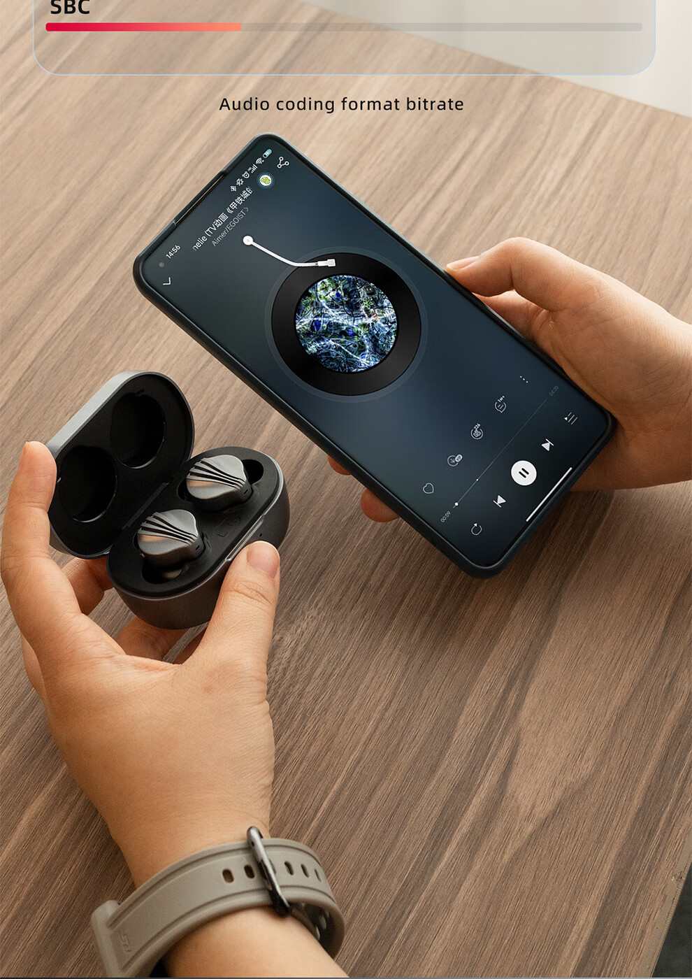 FiiO FW3 True Wireless HiFi High-Resolution Audio Player Deep Space Gray 9