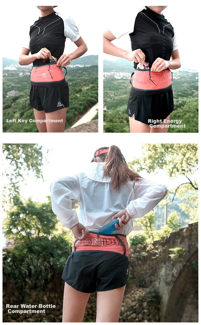 AONIJIE Running Waist Pack for Men And Women, Sports Waist Belt, Outdoor Fitness Hiking Marathon Invisible Phone Pouch 13