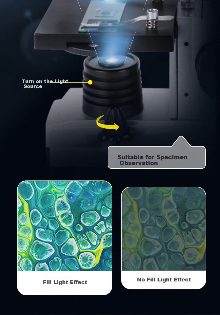 Bresser 88-55030 Microscope, Professional Student Biology Experiment, 1600x High-Definition, with Moving Scale, New Year Gift 11