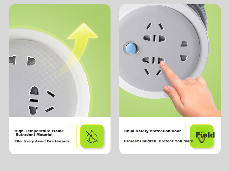 BULL Overheat Protection Cable Reel Socket/power Strip GN-8030, 4 Outlets, 30 Meters Cable Reel, for Engineering Use 12