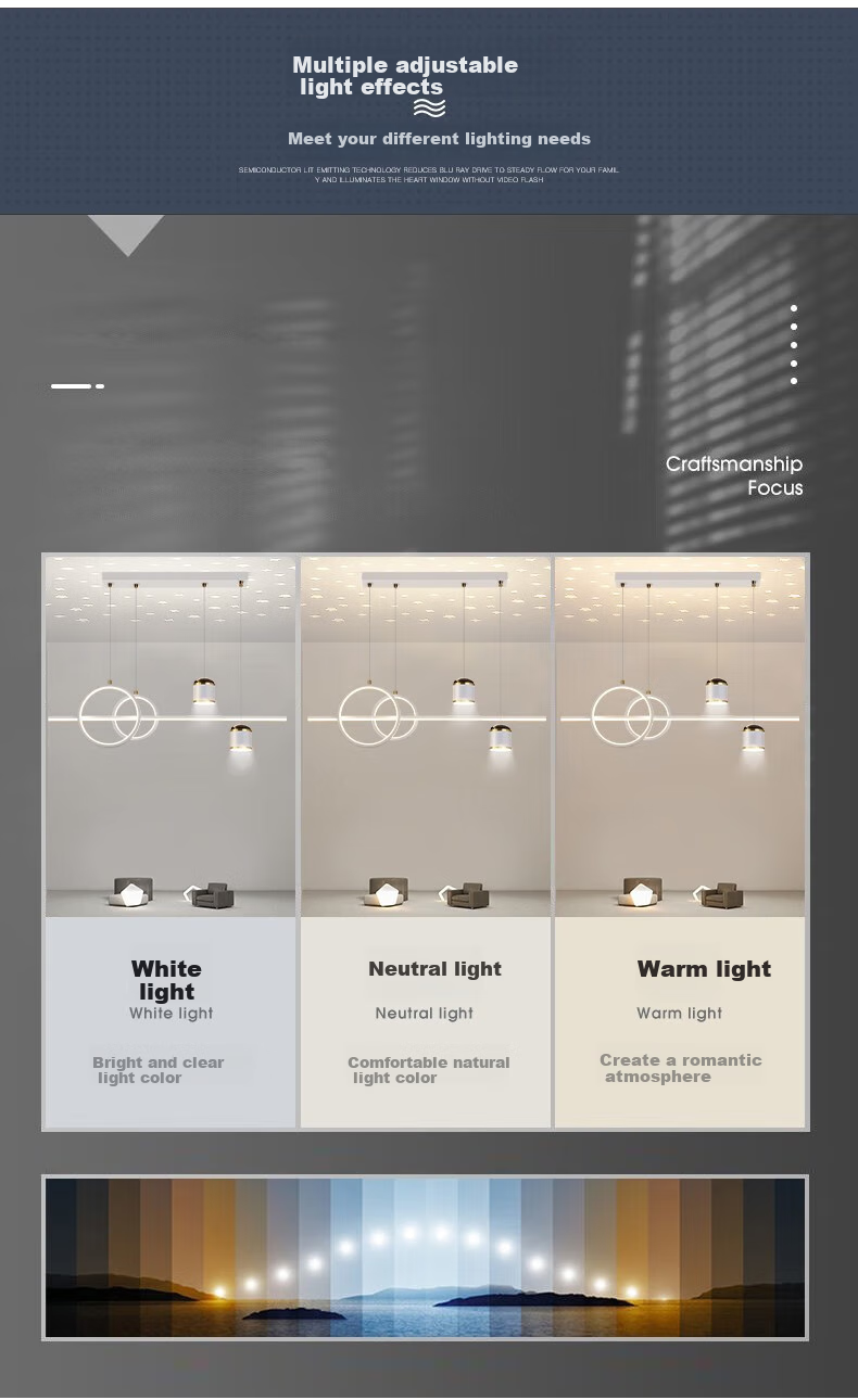 MICOE Full Spectrum Restaurant Pendant Light, LED Moon Creative Simple Nordic Cream Style Zhongshan Lighting Fixture 4