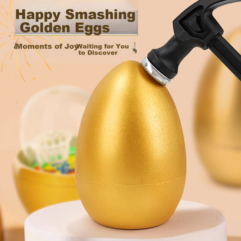 Aomengxing Children's Gold Egg Smash Toy, Hole-Punch Game, Blind Box, Girl's Poke Game, Prize Draw Blind Box, Boy's Birthday Gift