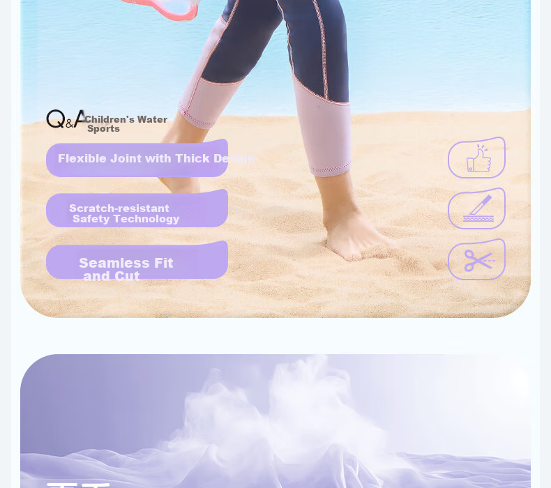 Li-Ning Children's Swimsuit, Girls' Long Sleeve And Long Pants, Warm Professional One-Piece Surfing Suit, Diving And Swimming Equipment, 0081 Pink, Size 160 4