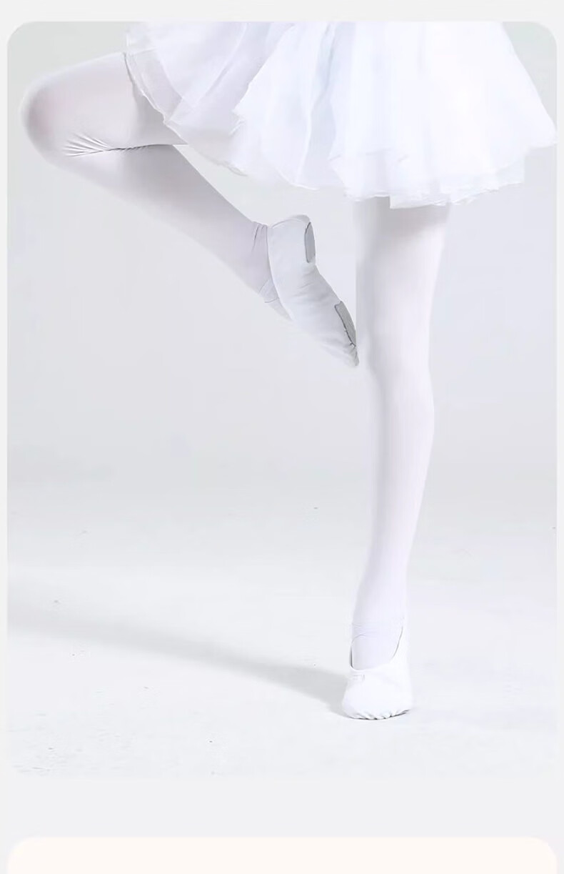 Mianqixiong Children's Dance Socks Spring and Autumn Thin White Tights Summer Leggings Girls Pantyhose for Dance Practice 29