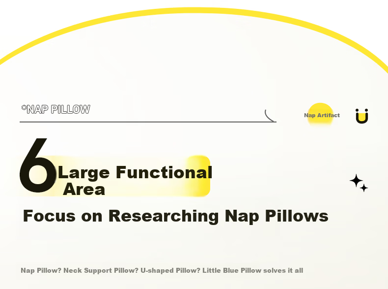 WITGOER [Includes Portable Storage Box] Nap Pillow, Face-Down Sleeping Small Pillow, Office Nap Aid, U-Shaped Desk Pillow for Students 11