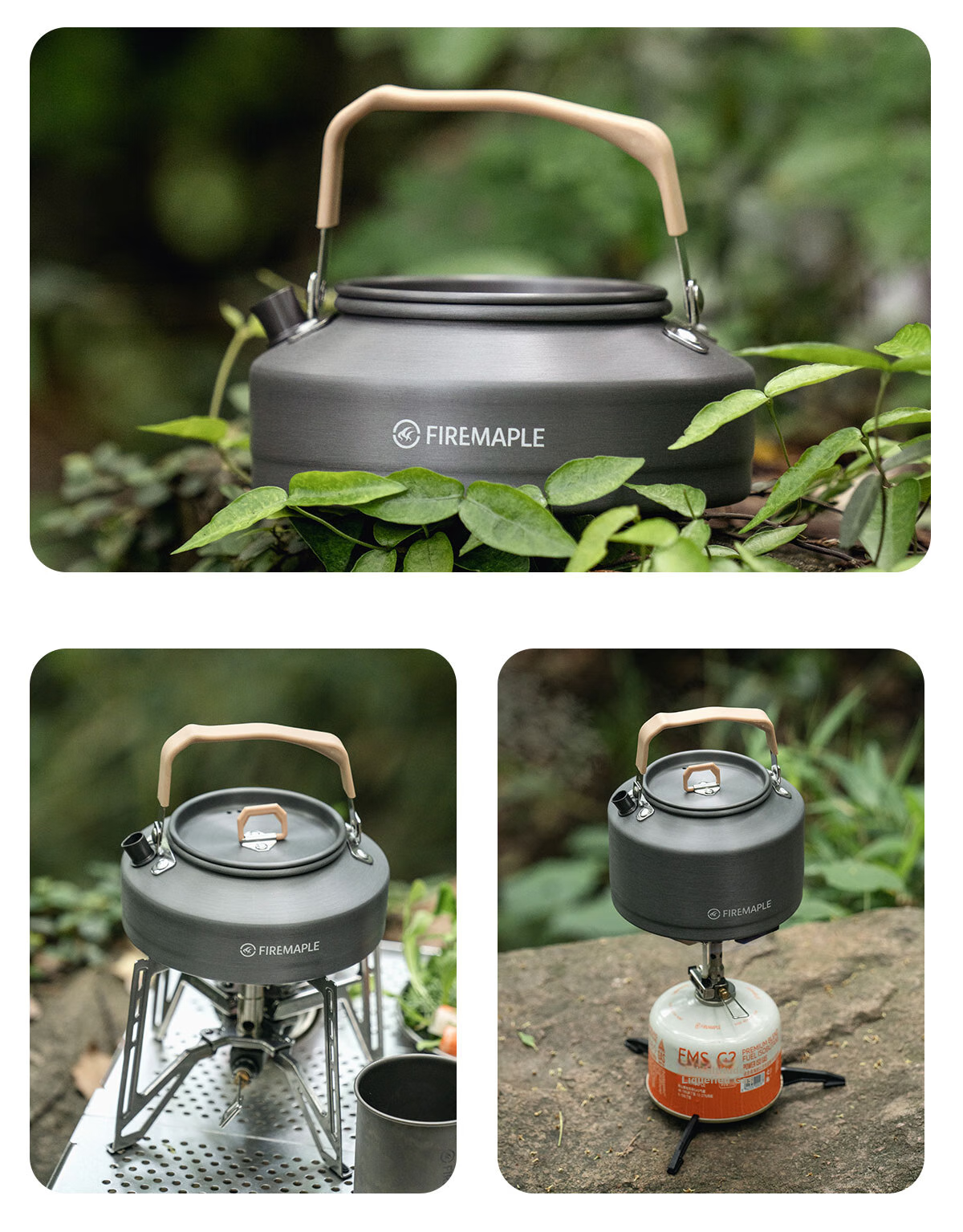 FIRE-MAPLE T4 Teapot Special Edition Single Pot for Outdoor Camping, Wood-Fired Tea Brewing Pot, Coffee Brewing Equipment (1.3L) 13