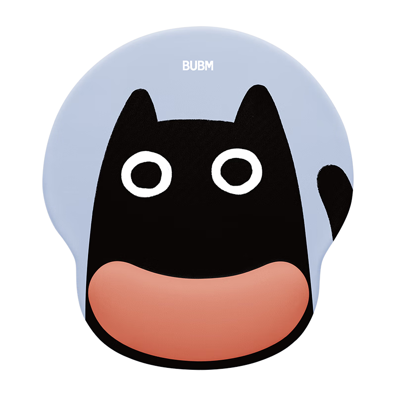 BUBM Business Mouse Pad Wrist Rest Silicone Wrist Cushion Extra Large Thick Computer Office Mouse Pad for Men And Women Gaming - Big Eyes Cute Pet