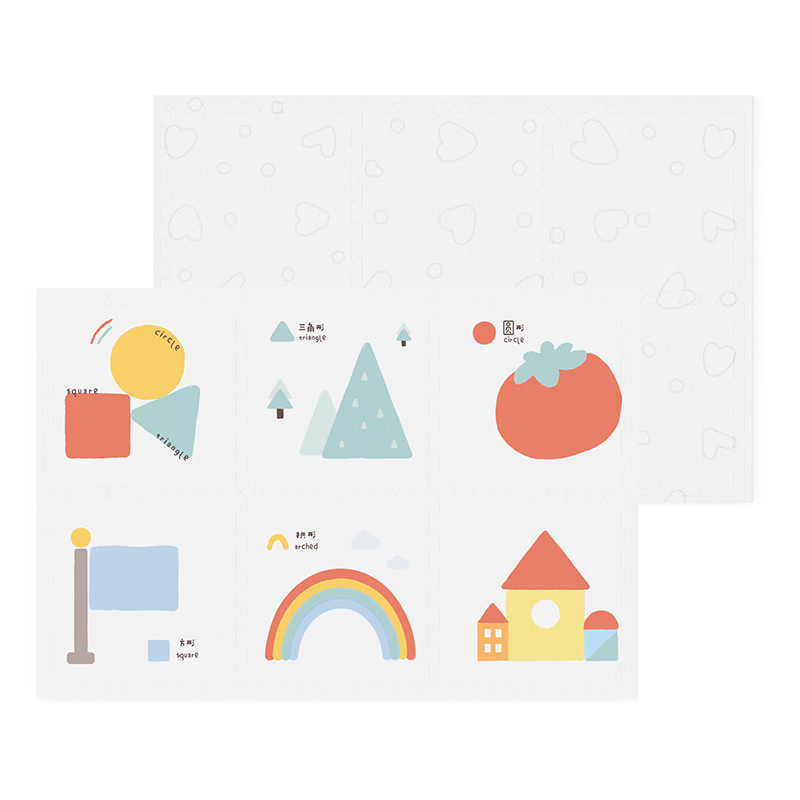 Babybox EPE Crawling Mat Baby Anti-Fall Play Mat Children's Interlocking Foam Floor Mat 6 Pieces 2CM Thickened