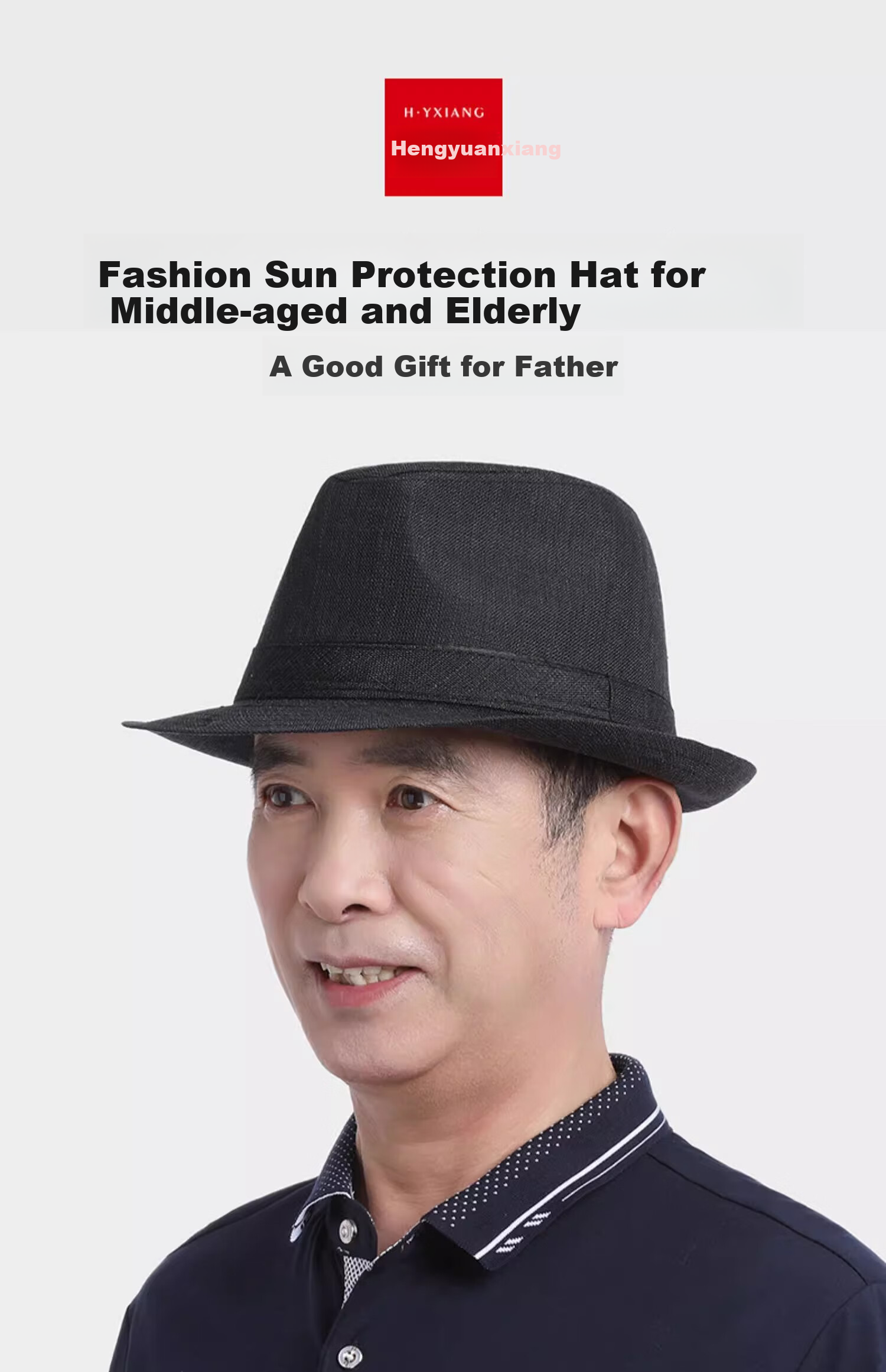 Hengyuanxiang Sun Hat for Men, Middle-Aged And Elderly, Breathable Summer Hat, Straw Hat, Sun Hat for Fathers, Grandfathers, And Old Me 1