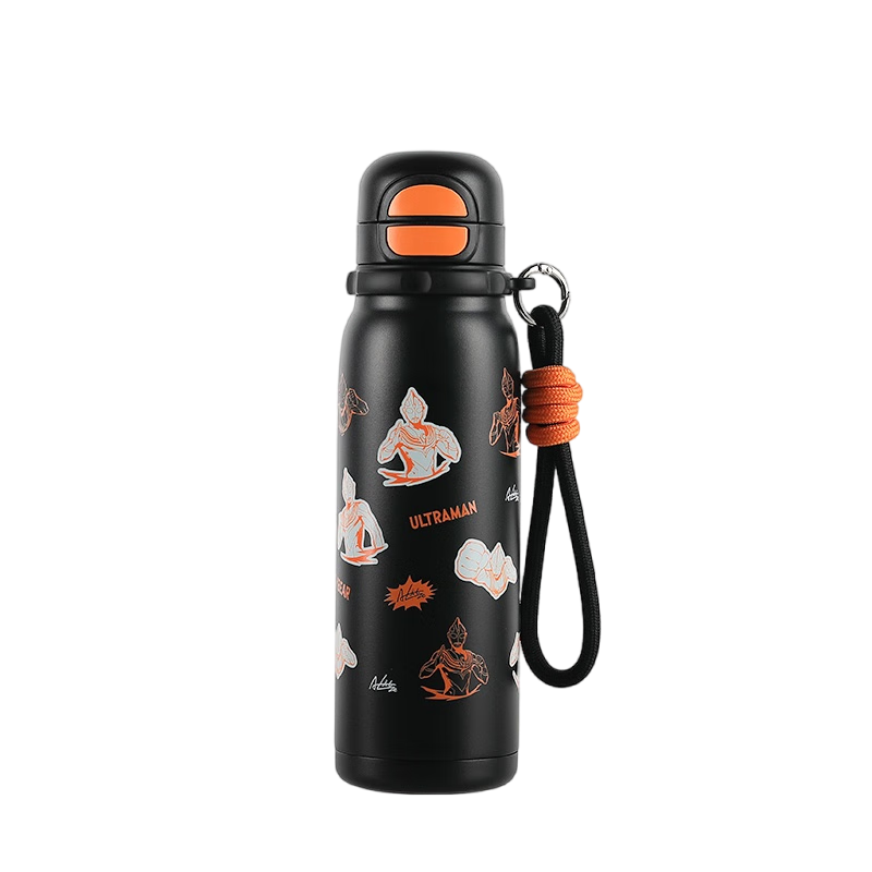 BEDDYBEAR Ruiqi Children's Dual-Use Insulated Cup, Large Capacity Sports Straw Cup for Boys And Girls, Student Water Bottle, 600ML Diga Shike