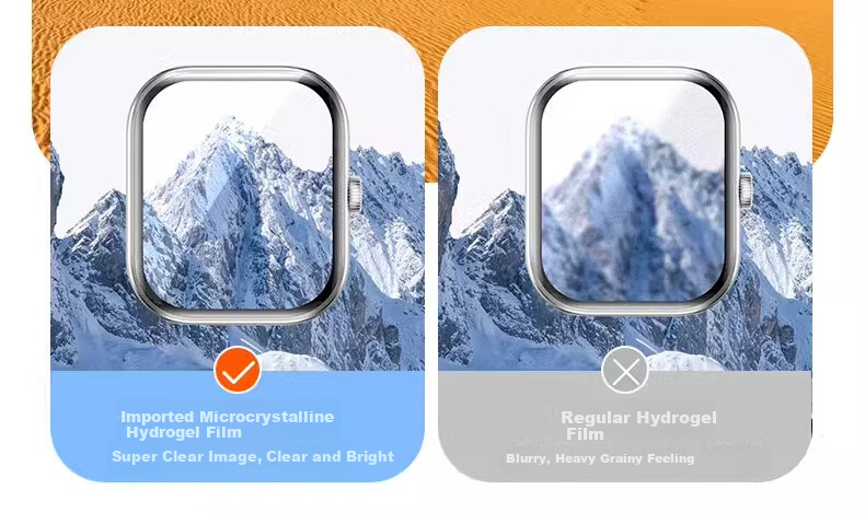 ESCASE [Two-Pack] Screen Protector for Xiaomi Redmi Watch 5, Full Coverage Hydrogel Film, High Definition Anti-Scratch Low Fingerprint Resistant Protective Film 7