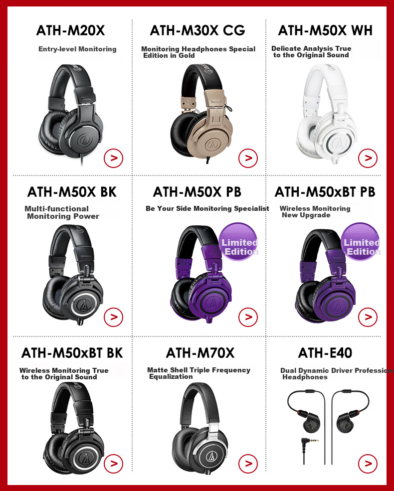 Audio-Technica ATH-M70X High-End Professional Recording Headphones with Accurate Sound Reproductio 1