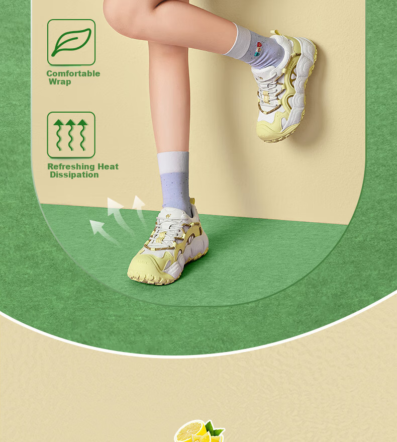 CAMEL [Dilireba's Same Style] Neng Meng Chou Meng Women's Sneakers Casual Sports Shoes L25A202062 Beige/gray 38 31