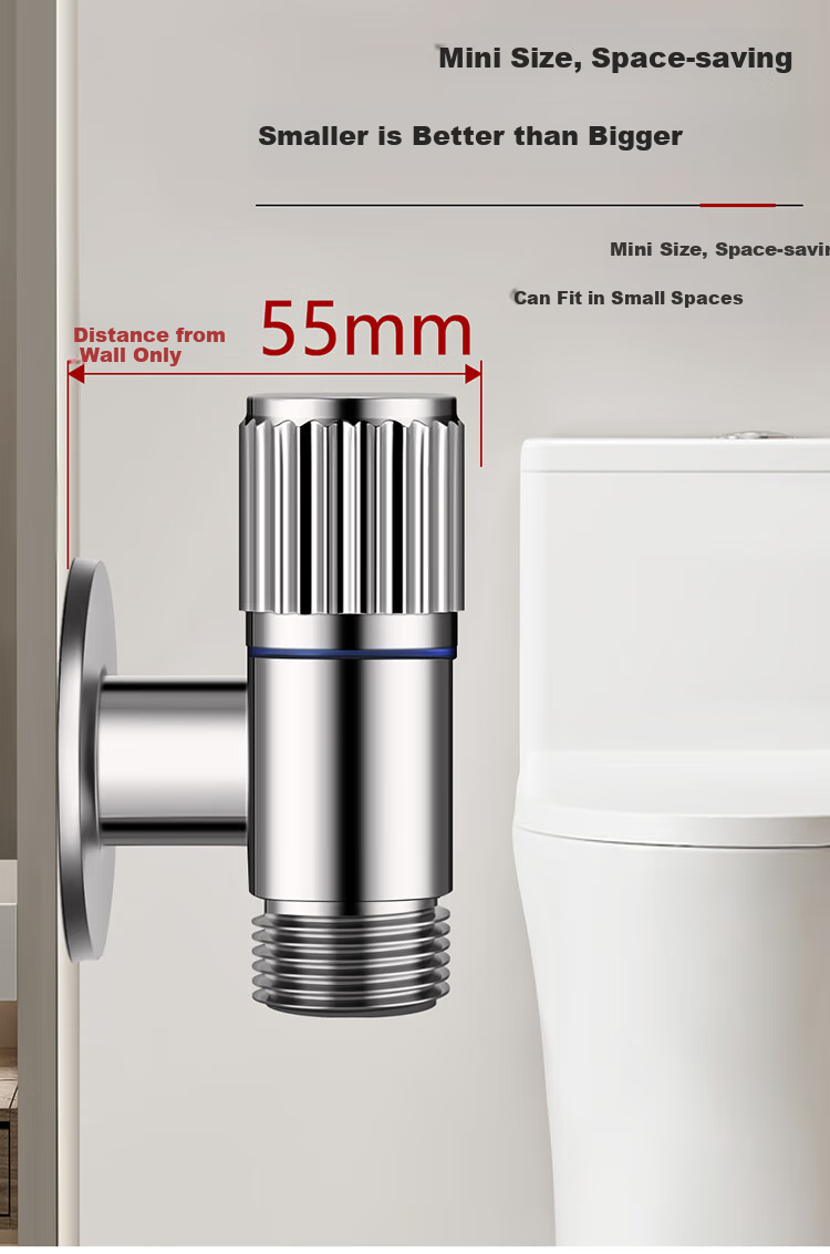 Larsd Angle Valve One Inlet Three Outlet Washing Machine Faucet 4 Points 6 Points Triangle Valve Three-Way Water Distributor Figure-Eight Valve LD5617 4