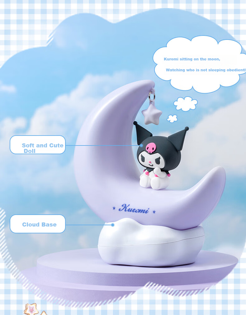 MINISO My Melody LED Light-Up Ornament, Small Night Light, Bedside Lamp, Creative Home Decor, Birthday Gift 6