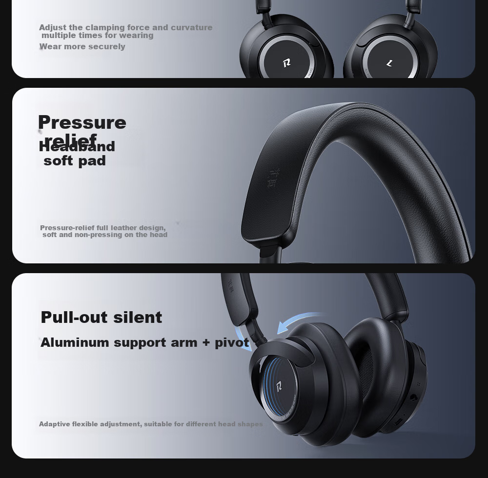 EDIFIER Halo Space Over-Ear Active Noise Cancelling Bluetooth Headphones, Gaming Headset, Wireless Bluetooth, 2.4GHz, High-Definition Microphone, Breakthrough Black, Graduation Gift 28