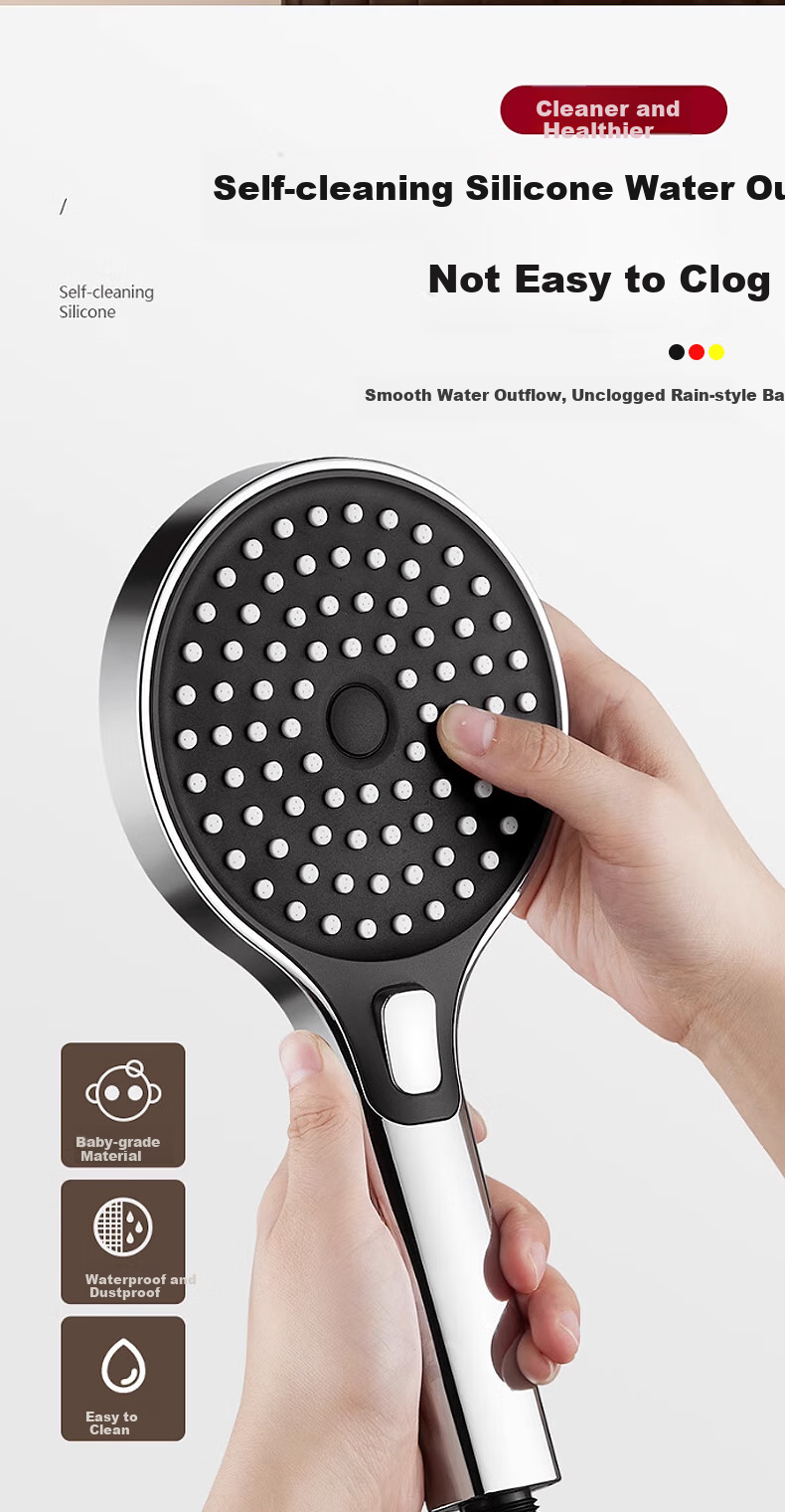 JROR [Germany] High-Pressure Shower Head Set, Three-Piece, Ultra-Strong High-Pressure Large Water Output Bathroom Shower Head DS-248 9