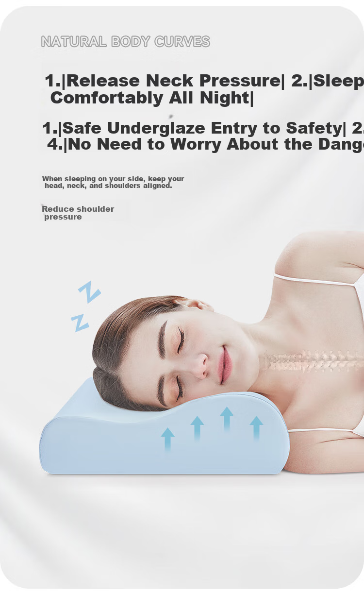 Aeromax Memory Foam Pillow for Cervical Spine Support, Deep Sleep Cloud-Like Comfort, High And Low Dual-Use Adult Sleeping Pillow 6