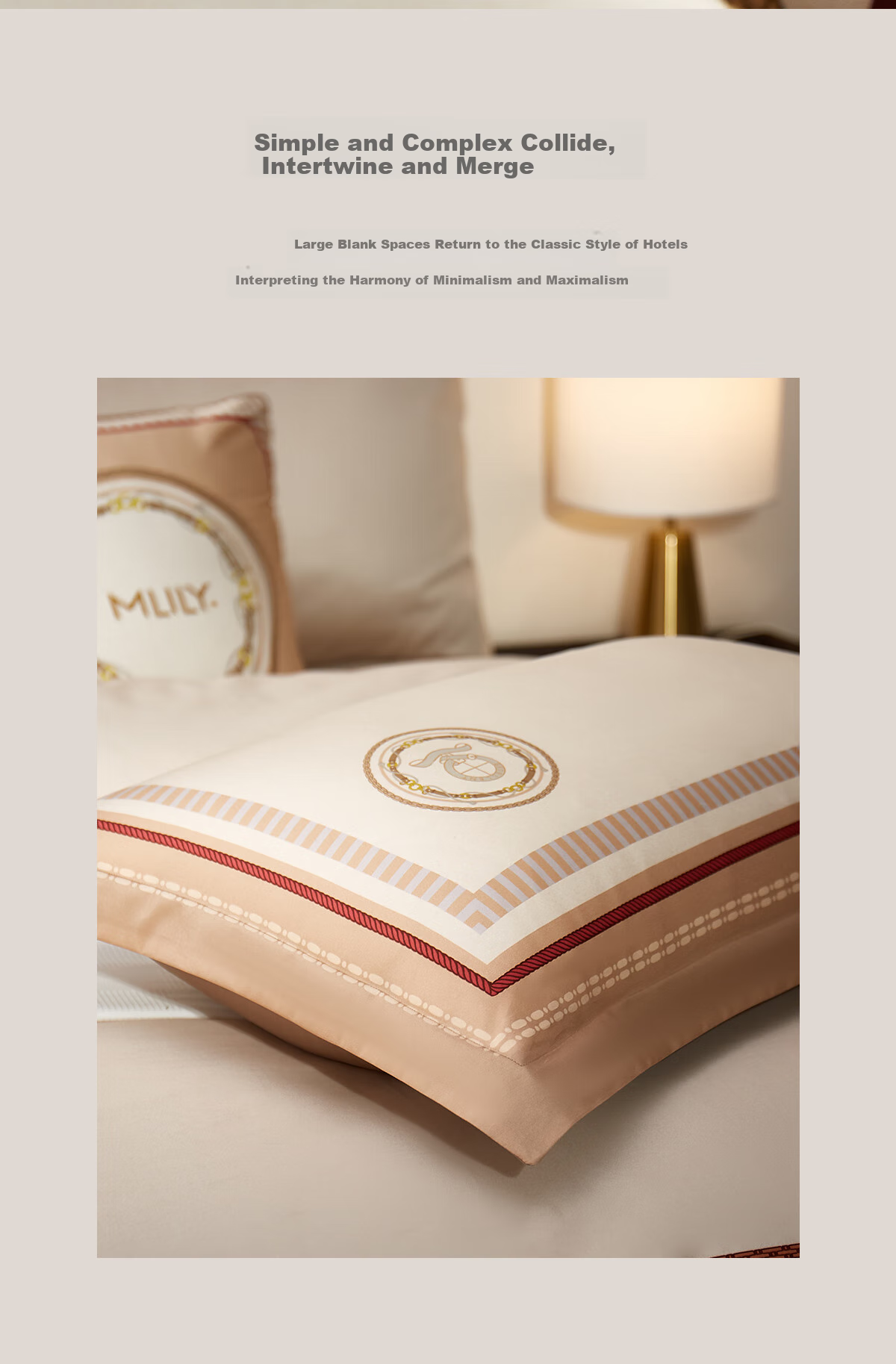 MLILY Cotton Bedding Set of Four Pieces, Pure Cotton, Summer, 220x240 Cm, Moonlight Reflectio 13