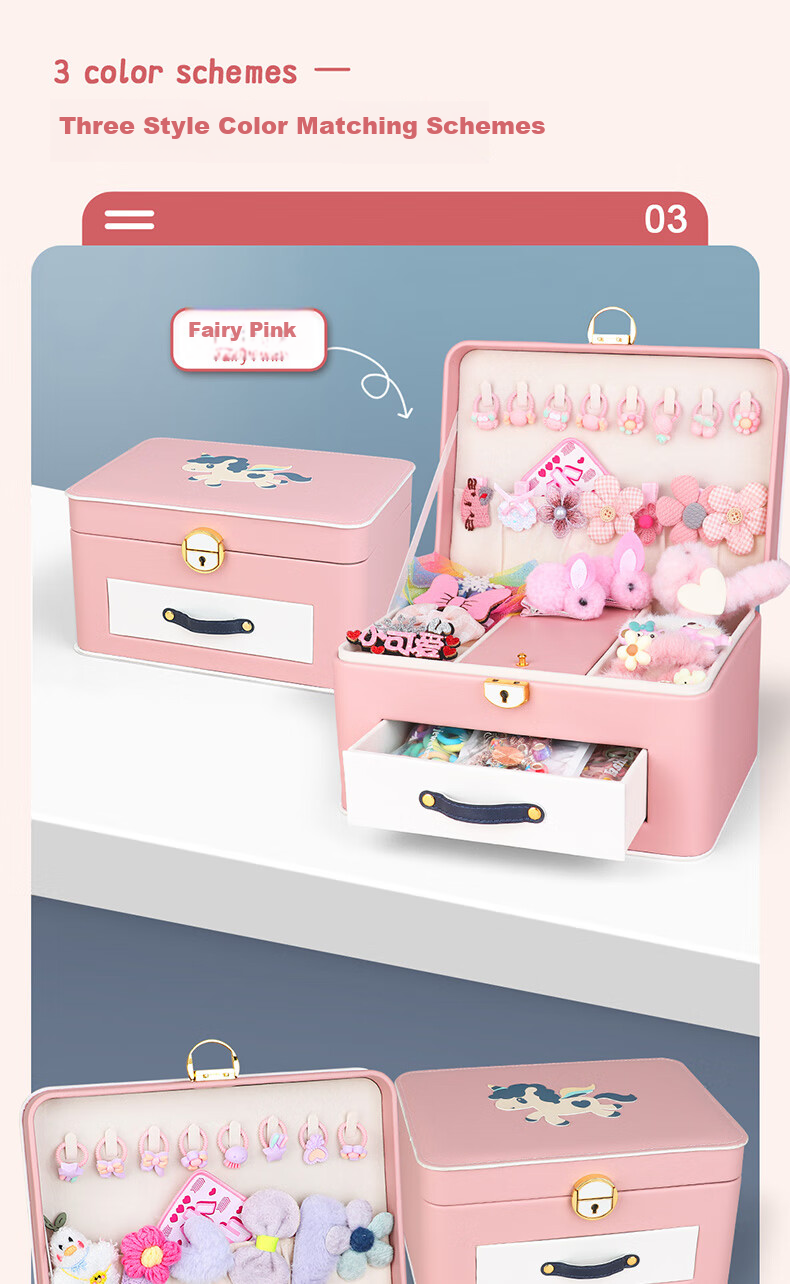 TAOTAOTIANCAI Girls' Birthday Gift, Pretend Play Toys for 7-14 Year Old Girls, Beading Bracelet Making Kit with Jewelry Box for Children 3-6 4