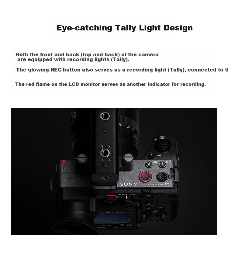SONY Compact 4K Full-Frame Cinema Camera ILME-FX2B, Body Only 24