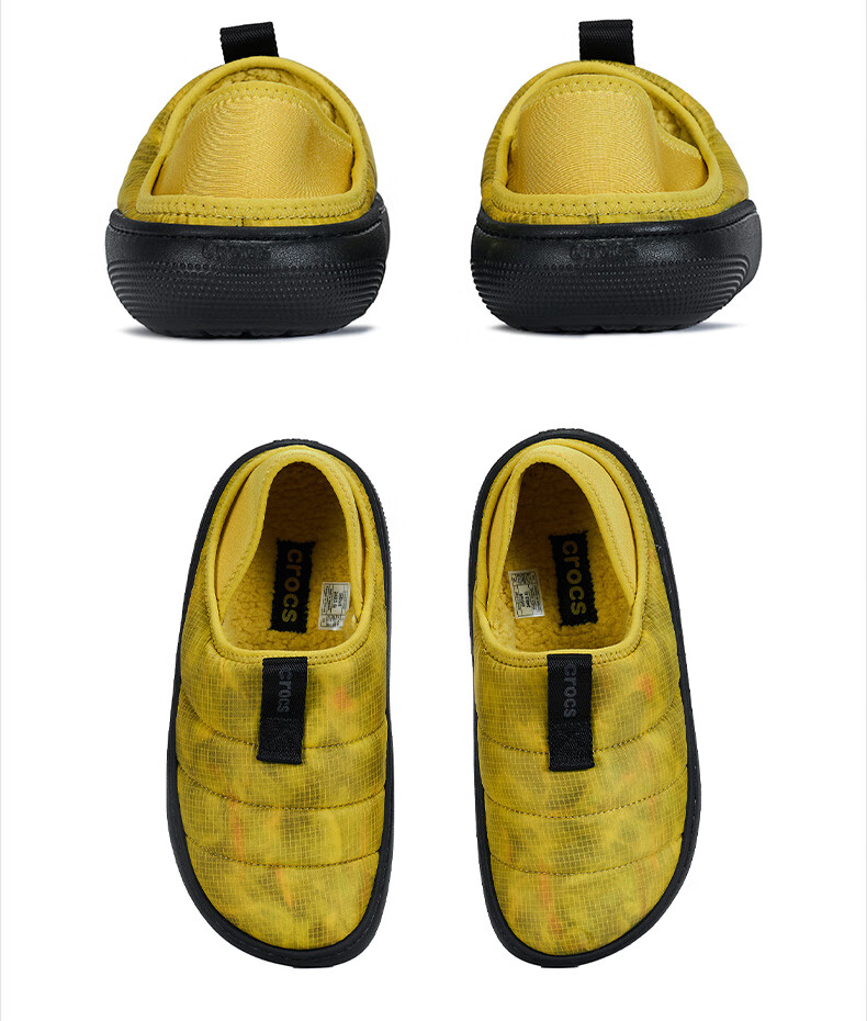 CROCS Unisex Cotton Shoes 2025 Autumn Winter New Fashion Comfortable Warm Slip-On Casual Shoes Size 38-39 1