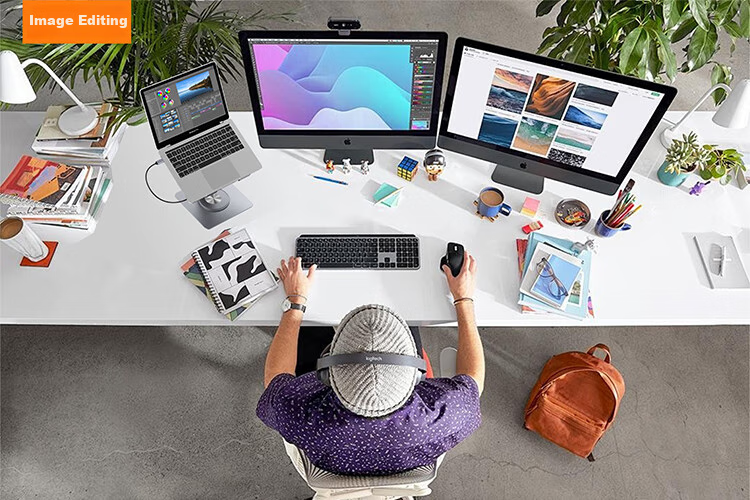 Hanzichen Laptop Stand with 12-Port Type-C Hub, Dual 4K 60Hz HD Screen Mirroring, PD100W Power Supply, USB3.1 Data Transfer, Gigabit Ethernet Port, Aluminum Alloy Vertical Stand 19