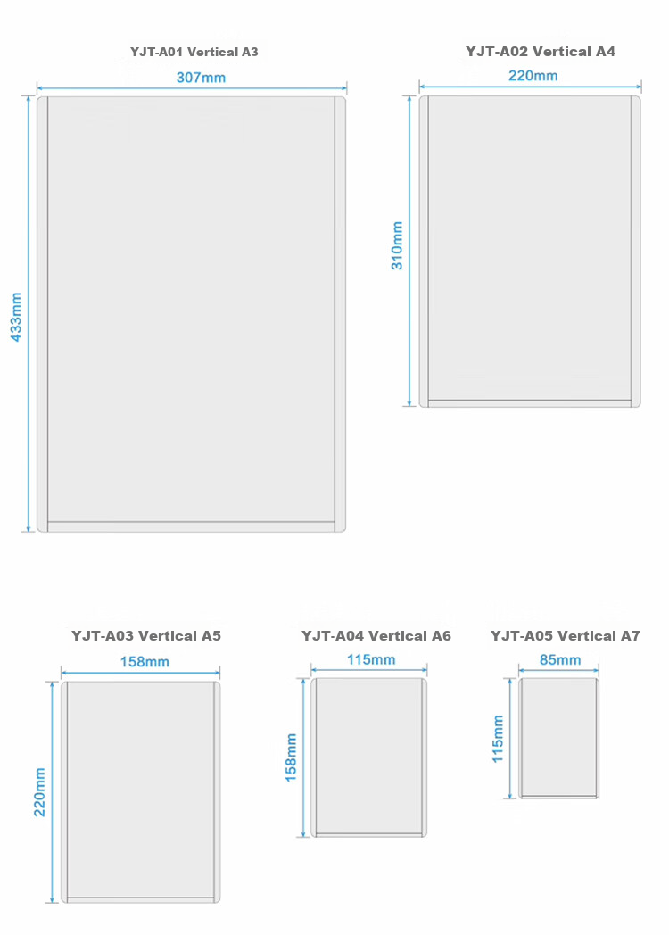 DSB (Disbi) A3 Transparent Hard Plastic Sleeves, Document Holders, Display Frames, PVC Card Sleeves, Hard Plastic Covers, Paper Protectors, Material Display Bags, Card Pouches, Kshi (Card) 10 Pieces Per Pack 3