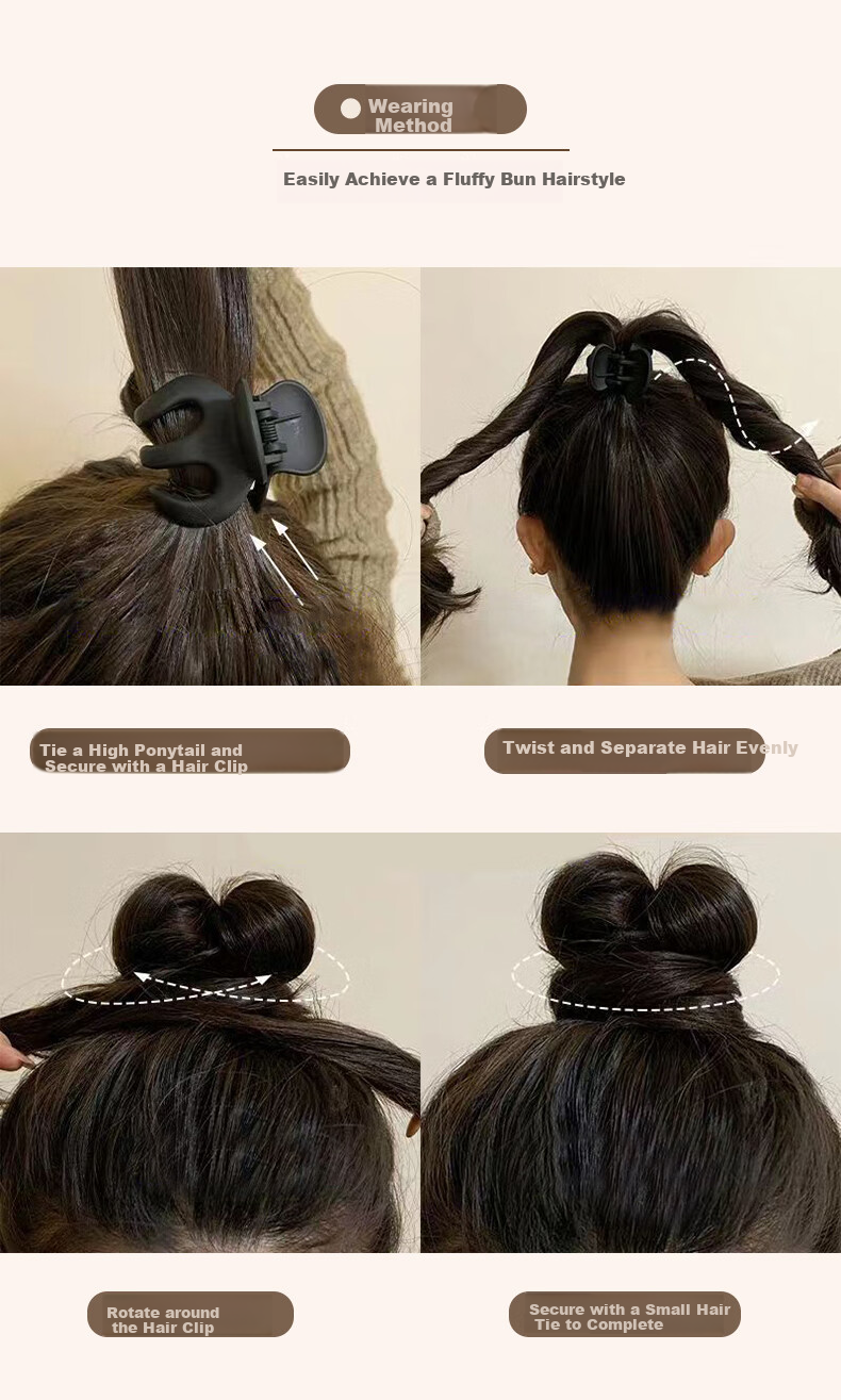 Chense High Ponytail Hair Claw Clips (Set of 14) Medium Pumpkin-Shaped Shark Clips for Back of Head And Bu 8