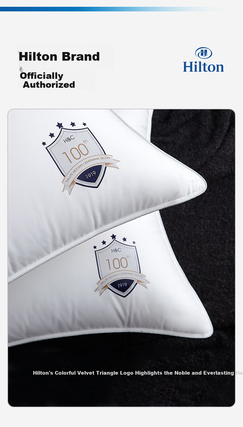 Canasin Hilton Pillow, Five-Star Hotel Fiber Pillow Core, Antibacterial Home Adult Pillow Core, Single Piece, 74*48cm 7