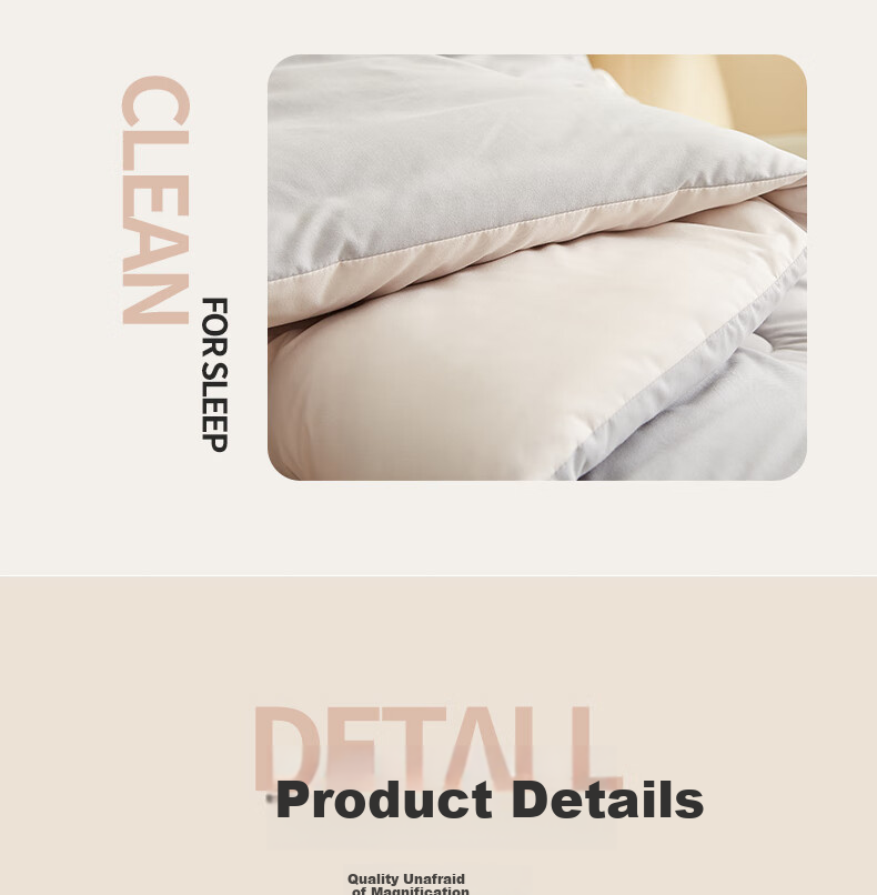 Grace Fiber Comforter Duvet Insert for Single Student Dormitory, All Seasons Spring And Autumn Quilt, 5 Jin (2.5 Kg), 150x200cm, Dark And Light Gray 15